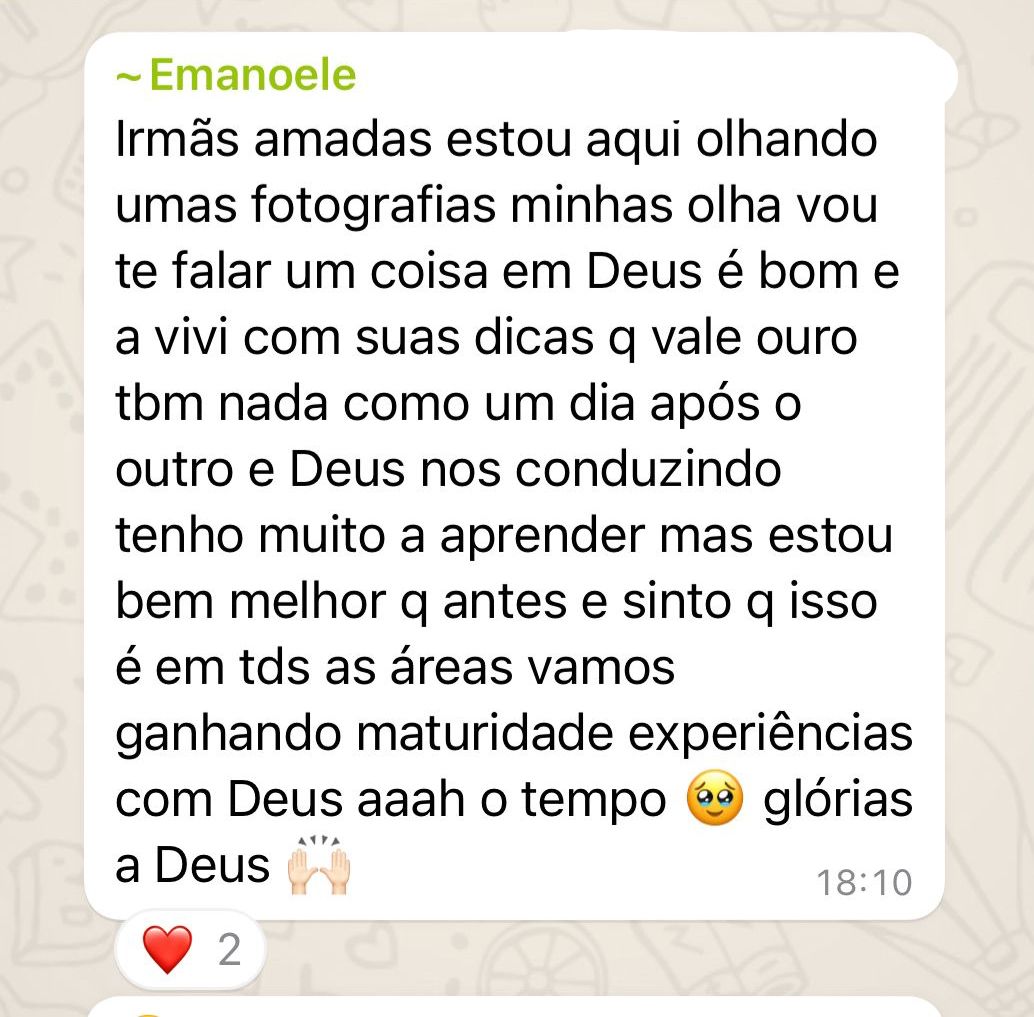 Depoimento de Emanoele sobre o curso